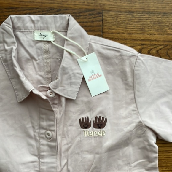 NEW! Little Occasion Coveralls Mauve Light  Pink  - jumpsuit - size 5T - Picture 2 of 5